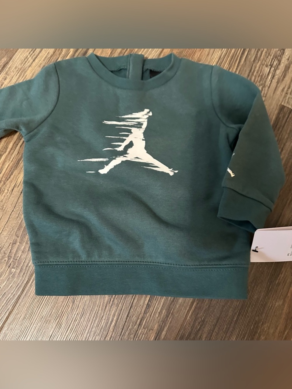 Jordan jumpman green sweatshirt and jogger pants set baby boy 12 mo NEW - Picture 4 of 9